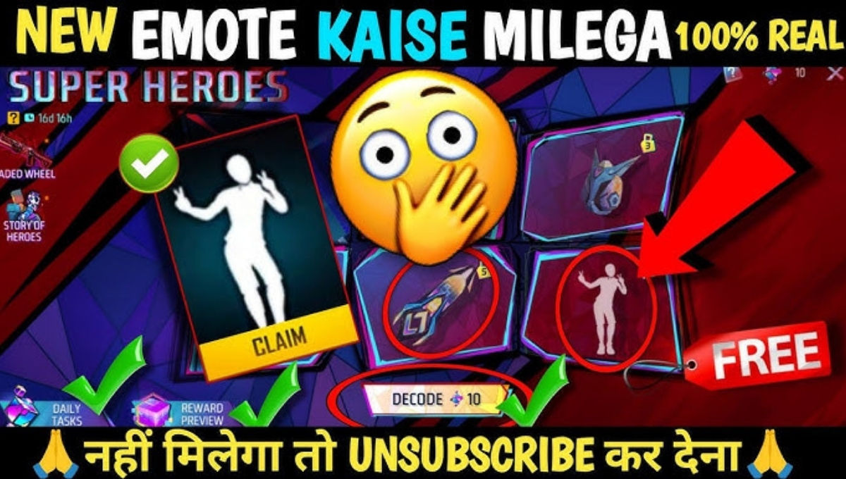 Super Emote Free Fire Me Kaise Milega