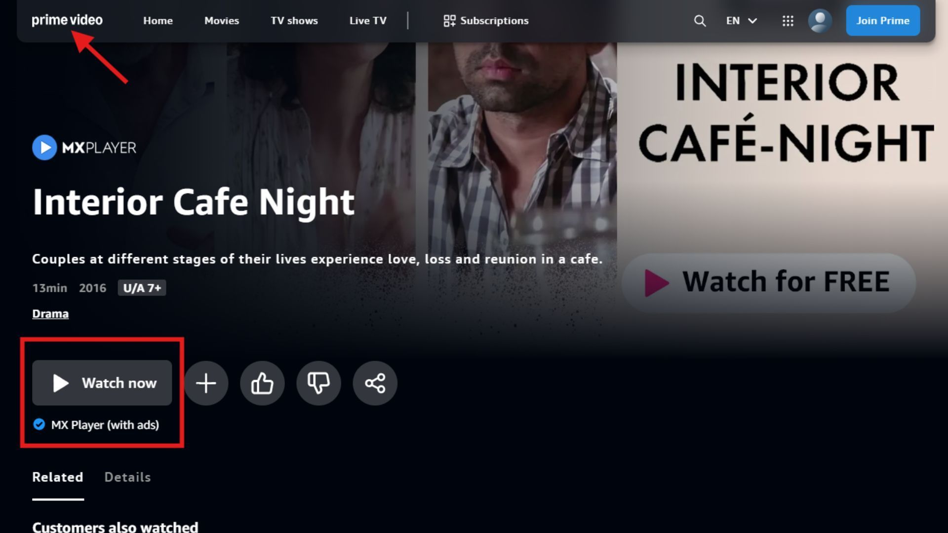Watch free movies on Amazon Prime with ads