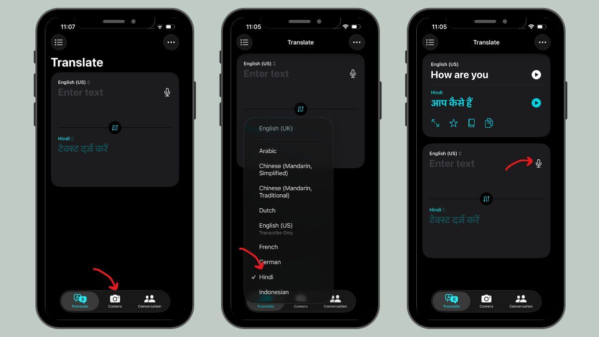 iPhone AI feature to translate Text or Voice