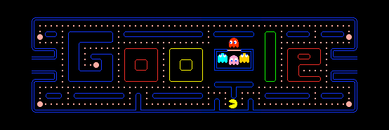 pacman10 game on Google