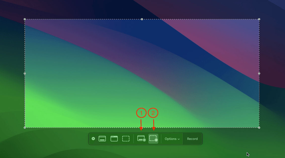 Mac in build screen record and screen capture tool