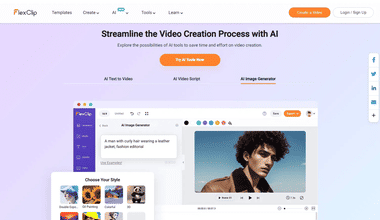 flexclip ai enabled video editor