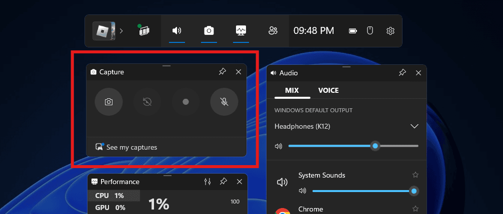 How to record screen in Windows 11 using xbox?