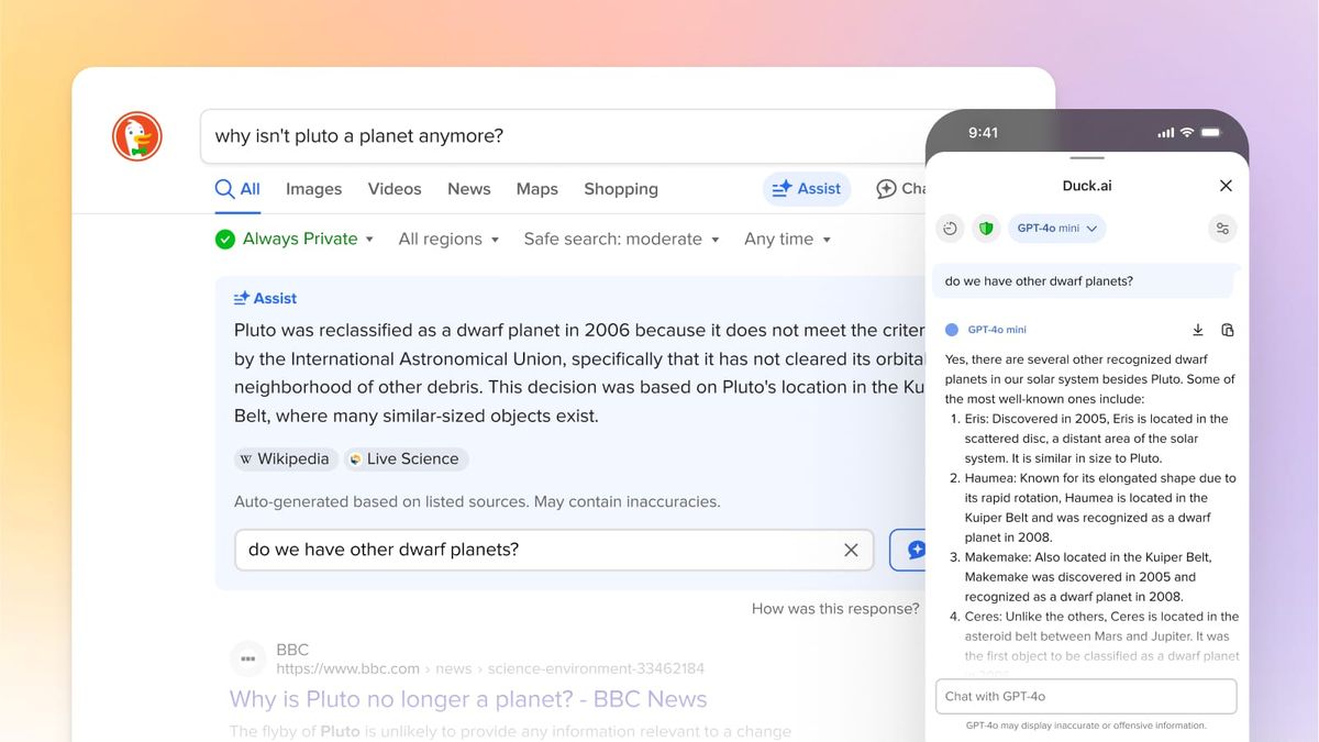 DuckDuckGo's New AI Feature