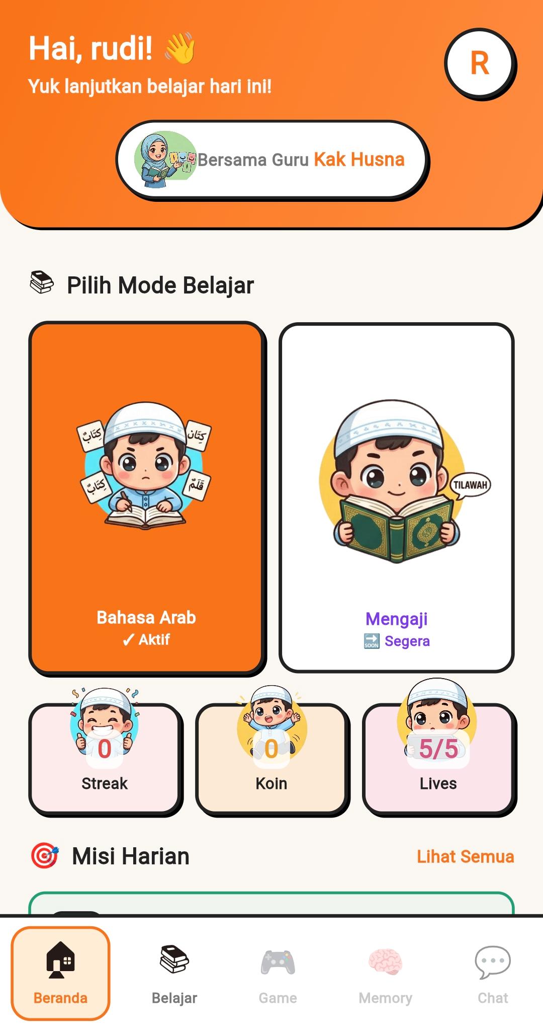 Menu Utama