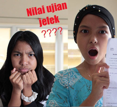 Grafik skor yang datar
