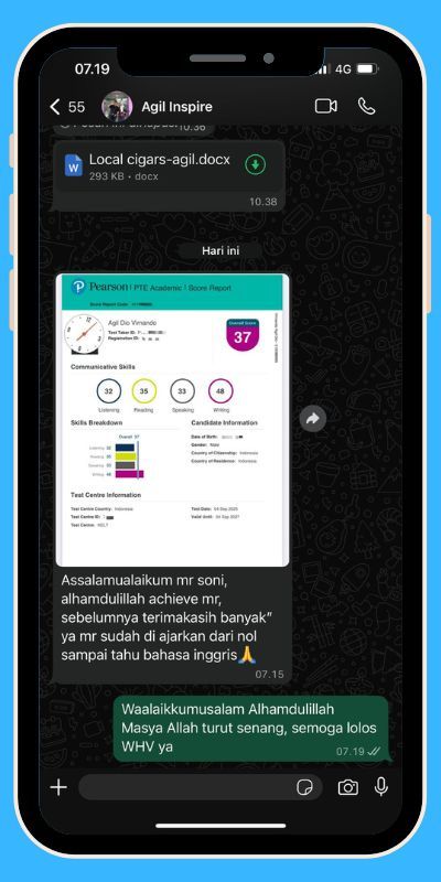 Testimoni Lolos PTE Australia
