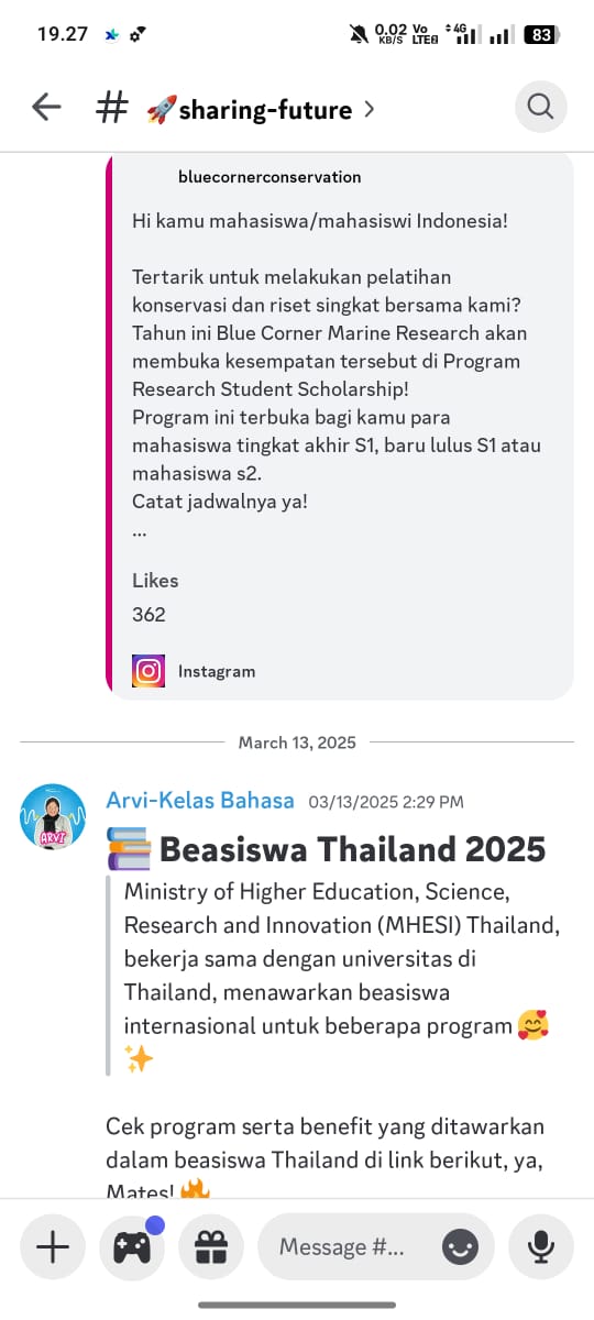 Tampilan Diskusi Mentor E-TOEFLution