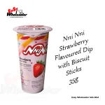 CVMallow NniNni Strawberry Flavoured Dip with Biscuit Sticks 3