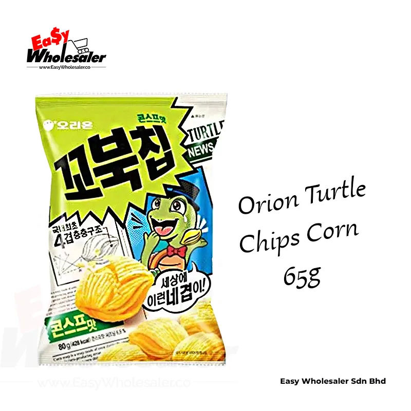 Orion Turtle Chips Corn 65g Orion Turtle Chips Corn 65g