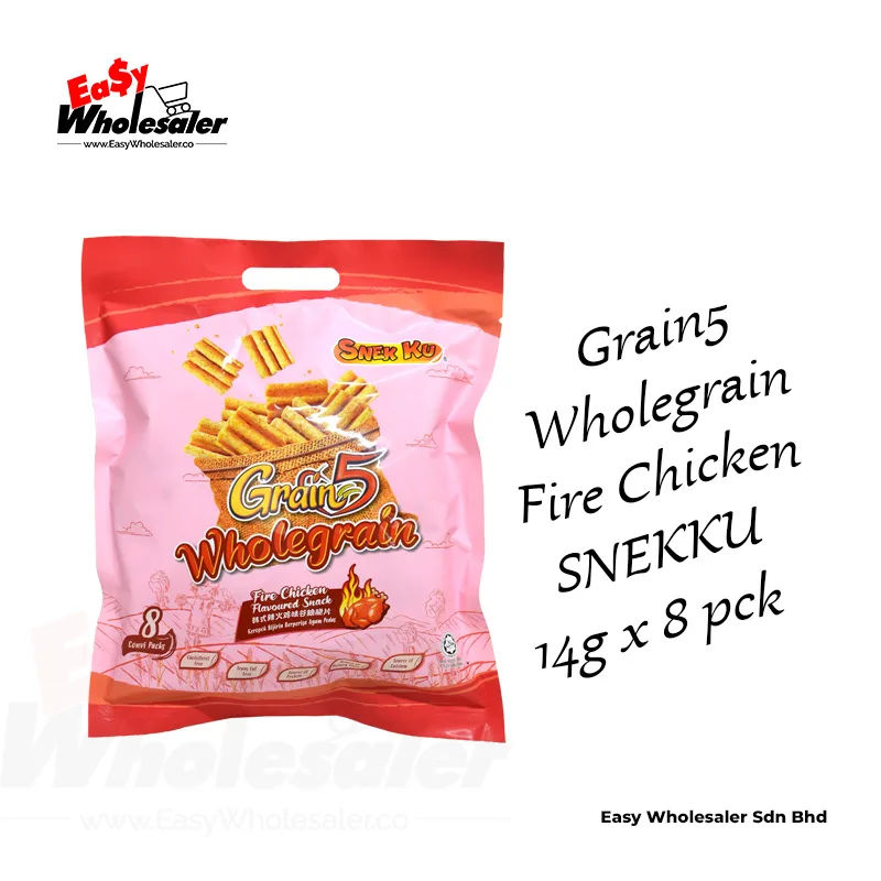 SNEK KU Grain5 Wholegrain Fire Chicken Family Pack SNEK KU Grain5 Wholegrain Fire Chicken Family Pack