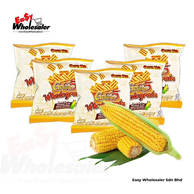 Grain 5 Wholegrain Sweet Corn SNEKKU Family Pack 14g 2