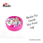 Barbie Tin Candy Mix Fruit 20g 3