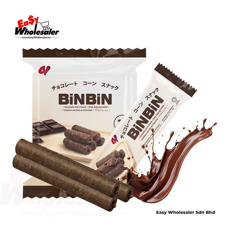 Bin Bin Chocolate Corn Snack 6g 2 Bin Bin Chocolate Corn Snack 6g 2