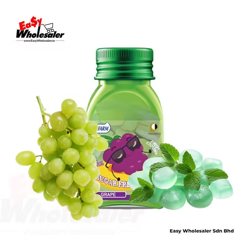 Dosfarm Sugar Free MInts Grape Bottle 22g 2