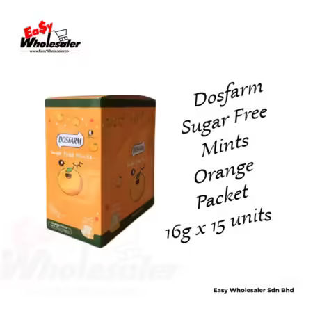 Dosfarm Sugar Free MInts Orange Packet 16g 3