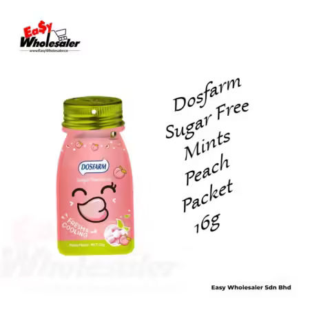Dosfarm Sugar Free Mints Peach Packet 16g x 15 packs