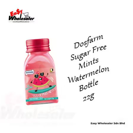 Dosfarm Sugar Free Mints Watermelon Bottle 22g x 6 bottles