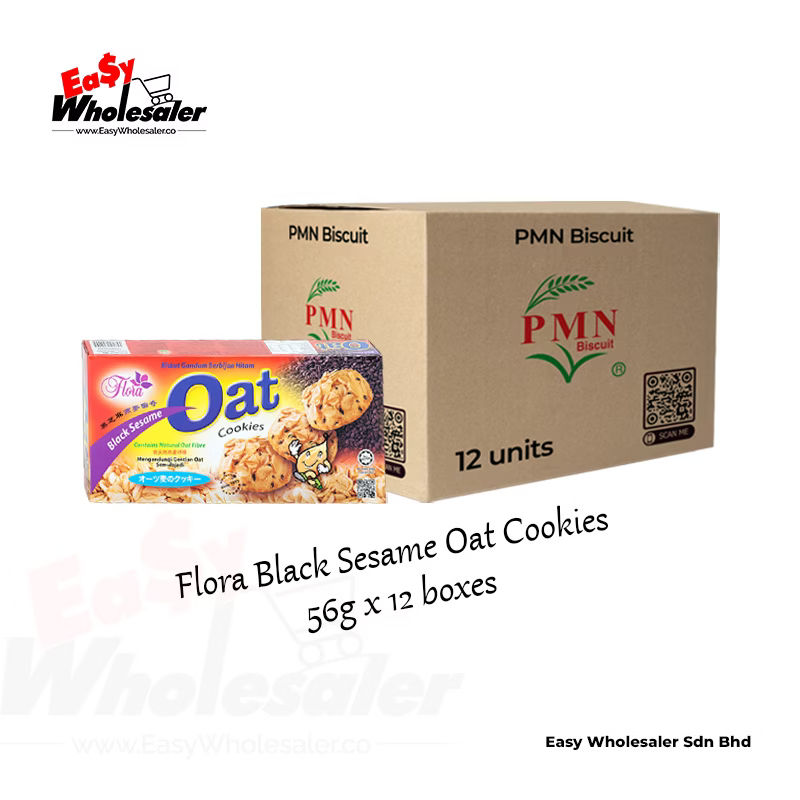 PMN-Biscuits-Flora-Black-Sesame-Oat-Cookies-56g-3 PMN Biscuits Flora Black Sesame Oat Cookies 56g