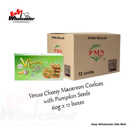 PMN Venus Cheesy Macaroon Cookies with Pumpkin Seeds 60g