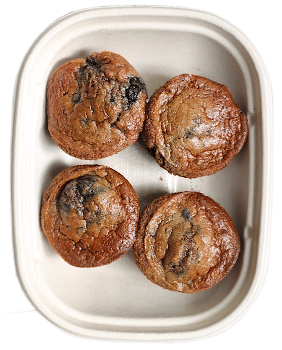 Flourless Blueberry Almond Butter Muffins