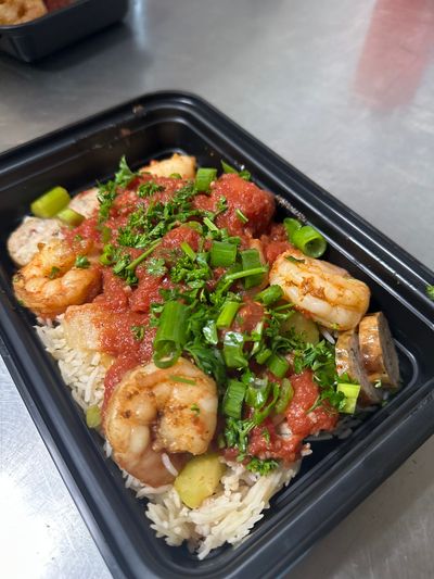 Chicken and Shrimp jambalaya meal image