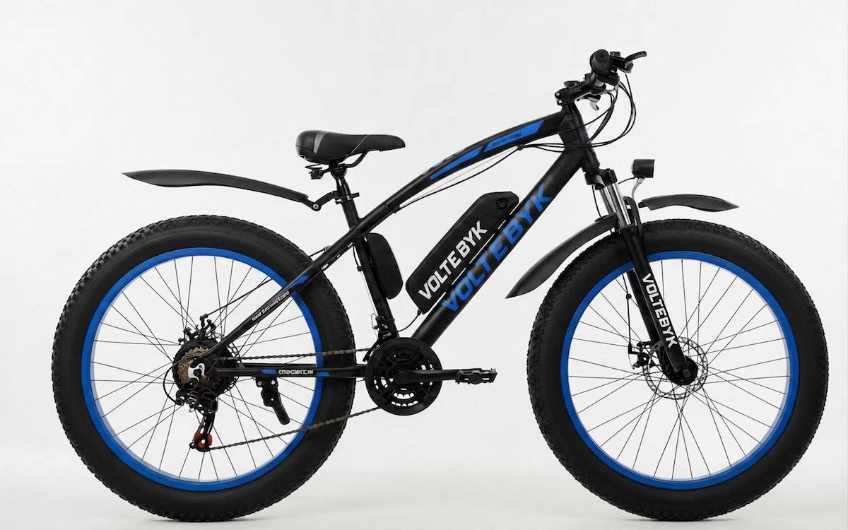 Voltebyk Electric Fat Bike 7.8 Ah - Blue - Electric from Voltebyk
