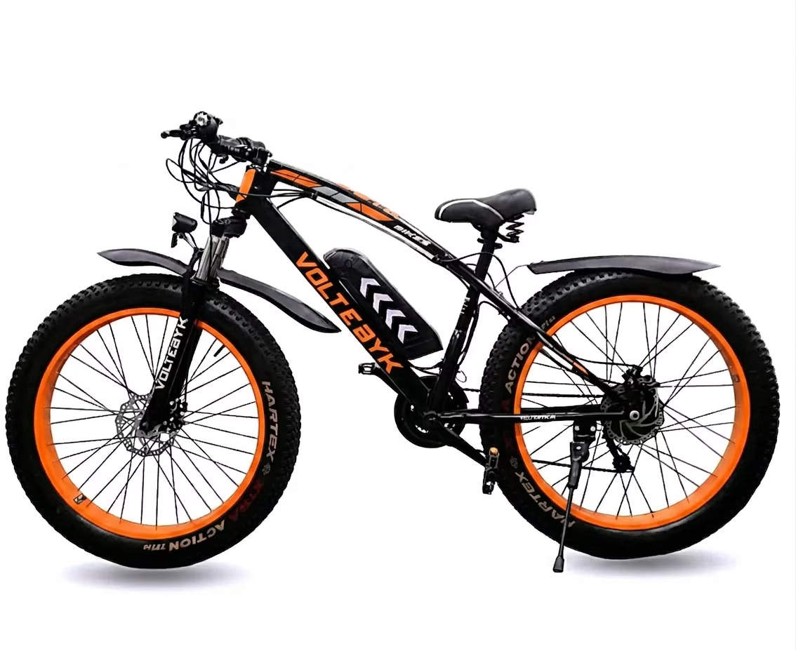 Turbo Pro Electric Fat Bike | Orange 9 AH - Electric from Voltebyk