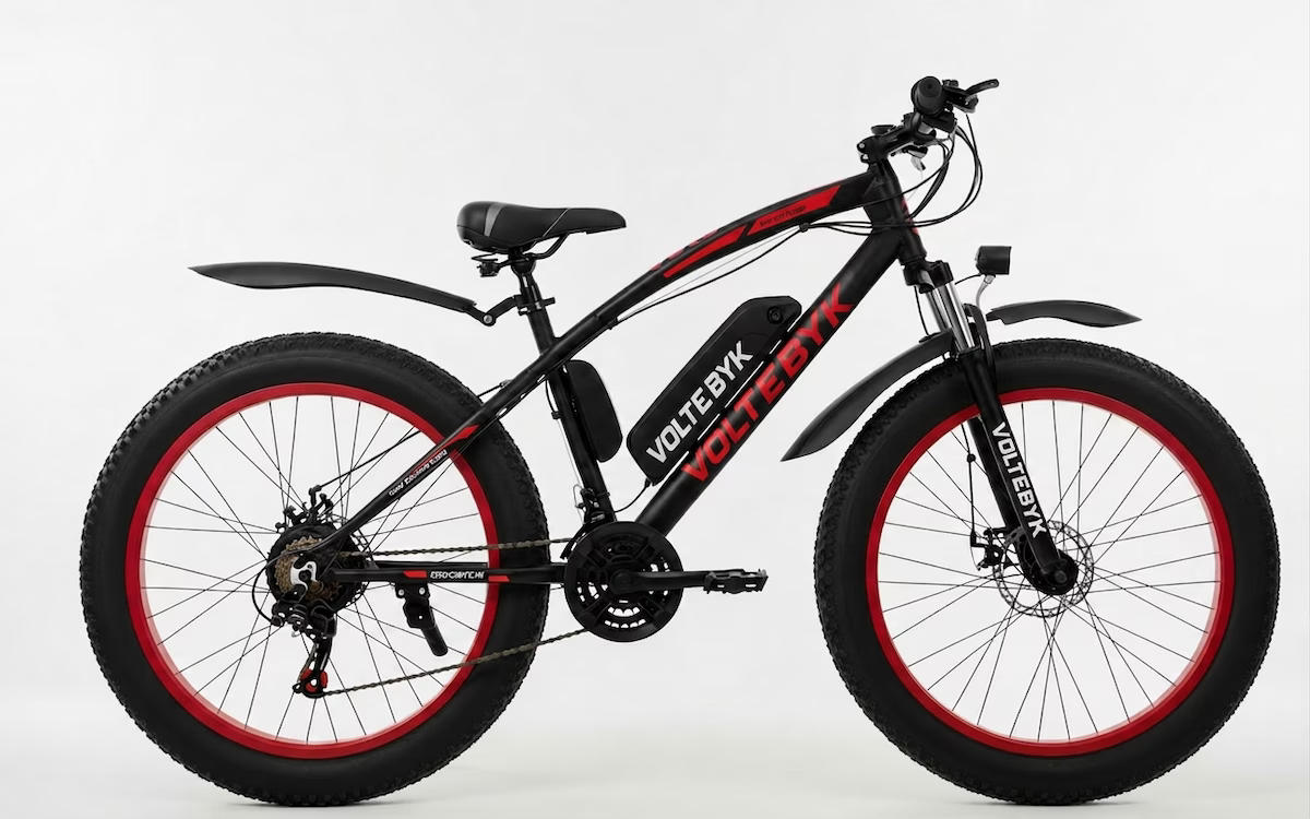 Product Image 1 of Voltebyk Electric Fat Bike 7.8 Ah - Red - Electric from Voltebyk