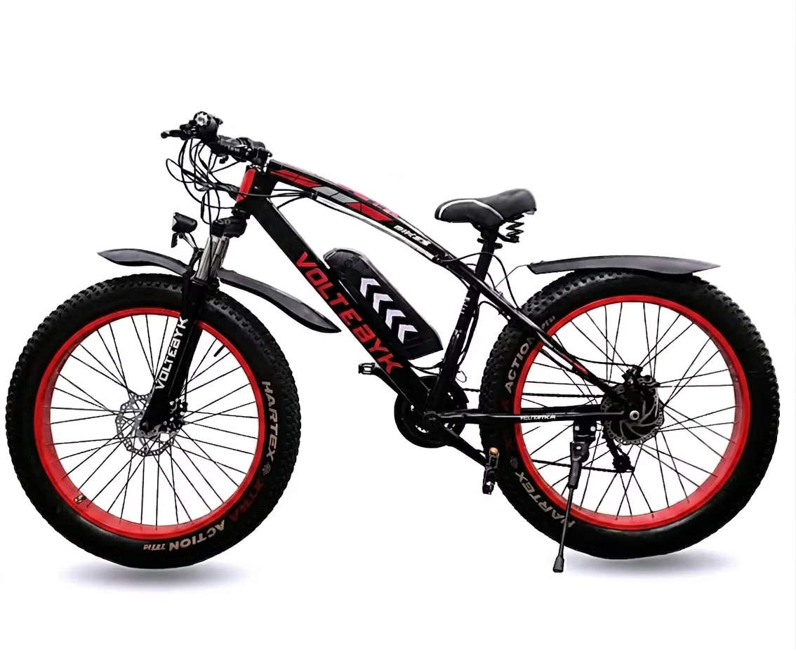 Turbo Pro Electric Fat Bike | Red 9 AH - Electric from Voltebyk