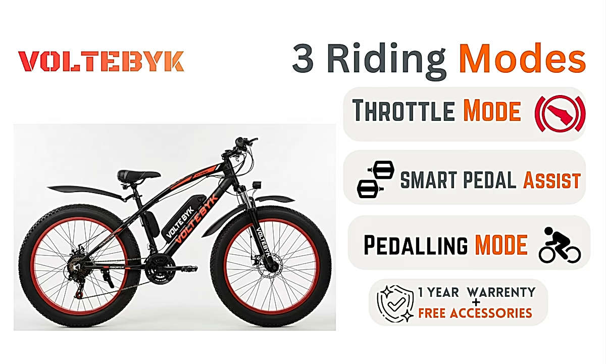 Product Image 4 of Voltebyk Electric Fat Bike 9 AH - Electric from Voltebyk