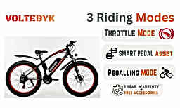 Thumbnail 4 of Voltebyk Electric Fat Bike 9 AH - Electric from Voltebyk