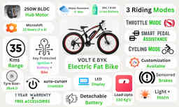Thumbnail 3 of Voltebyk Electric Fat Bike 7.8 Ah - Red - Electric from Voltebyk