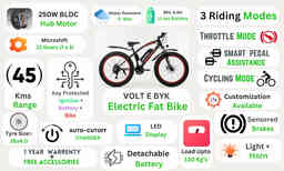 Thumbnail 3 of Voltebyk Electric Fat Bike 9 AH - Electric from Voltebyk