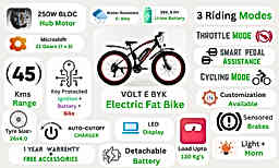 Thumbnail 3 of Voltebyk Electric Fat Bike 9 AH - Electric from Voltebyk