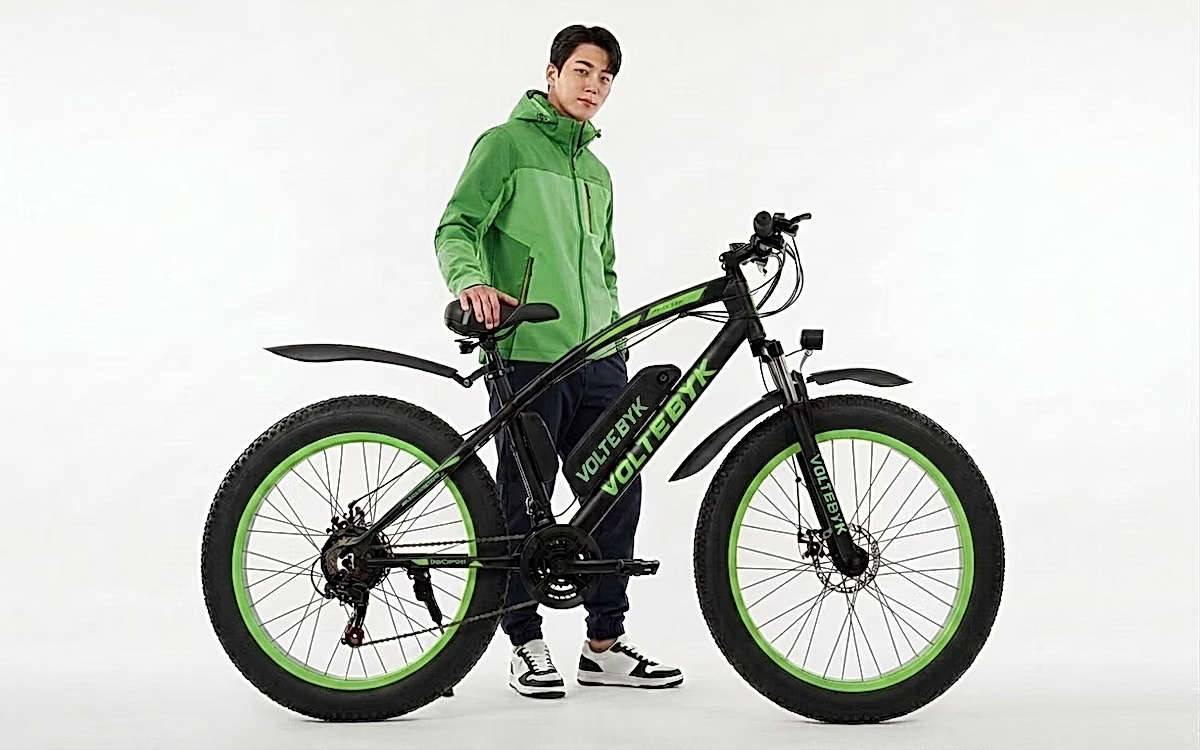 Product Image 2 of Voltebyk Electric Fat Bike 7.8 Ah - Green - Electric from Voltebyk