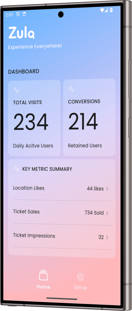 Zula Business Dashboard
