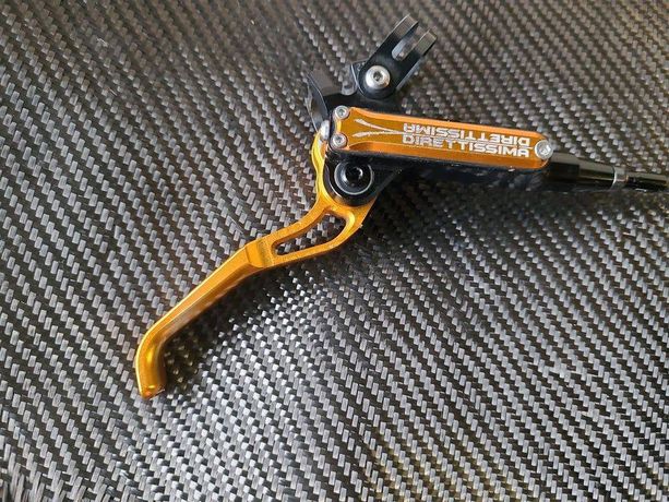 MTB-Scheibenbremsen Trickstuff Direttissima C41 in Schwarz/Gold kaufen in Graubünden #1 | velomarkt.ch