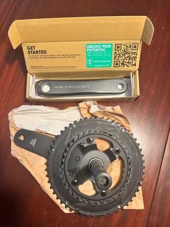 Shimano Ultegra 52/36 Kurbelgarnitur, Powermeter 4iiii, 175 mm Kurbelarme kaufen in Ticino #1 | velomarkt.ch