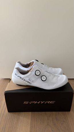 Shimano S-Phyre RC9 (RC903) Rennradschuhe, Weiss, Gr. 43 – neuwertig kaufen in Nidwalden #1 | velomarkt.ch