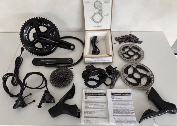 Shimano Dura-Ace R9200 Di2 Disc 2x12-Gruppe mit 4iii-Leistungsmesser und Hollowcage TOP kaufen in Valais #1 | velomarkt.ch