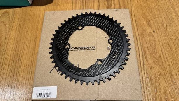CARBON-TI Kettenblatt X-SingleCarbon Road Carbon | 4-Arm LK 110 | 48 Zähne kaufen in St. Gallen #1 | velomarkt.ch