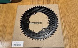CARBON-TI Kettenblatt X-SingleCarbon Road Carbon | 4-Arm LK 110 | 48 Zähne | CARBON-TI Kettenblatt X-SingleCarbon Road Carbon | velomarkt.ch