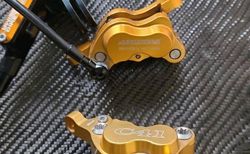 MTB-Scheibenbremsen Trickstuff Direttissima C41 in Schwarz/Gold kaufen in Graubünden #2 | velomarkt.ch