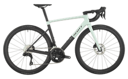 Scott Addict RC 30 | frozen green/carbon black, S, Shimano 105 Di2 RD-R7150, 24 Speed, Electronic Shift System | velomarkt.ch