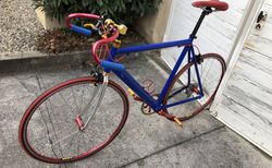 Aluminium-Renner in Blau-Rot-Gelb (FCB!) kaufen in Basel-Stadt #4 | velomarkt.ch