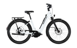 Simplon Kagu:e, Essential | Pearl White Metallic (Glossy) / Black (M, 45 cm / 18" (M), Shimano CUES U6000 Linkglide 11fach | velomarkt.ch