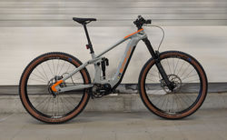 Simplon RAPCON :ePinion | Moon grey  glossy / orange  glossy, 40 cm / 16" (M), Antrieb Gates CDX, 39-34 für Pinion E1.12 | velomarkt.ch