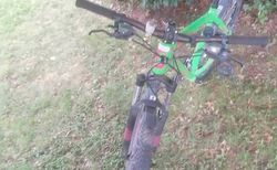 Moutainbike Grün mit Pinker Schrift | Scott Velo | velomarkt.ch