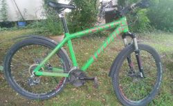 Moutainbike Grün mit Pinker Schrift kaufen in Zurigo #4 | velomarkt.ch